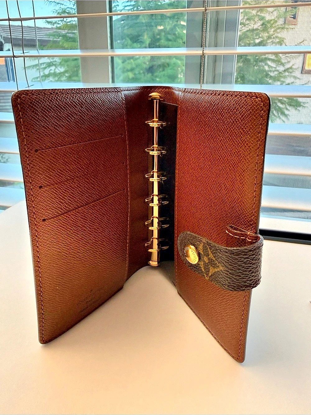Louis Vuitton Agenda PM Monogram Wallet Brown & Gold - Picture 3 of 11